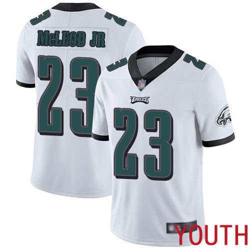 Youth Philadelphia Eagles #23 Rodney McLeod White Vapor Untouchable NFL Jersey Limited Player Football->youth nfl jersey->Youth Jersey
